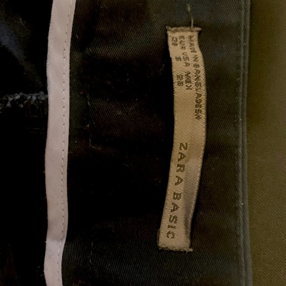 Zara Basic Navy blue trouser pant - Picture 4 of 4